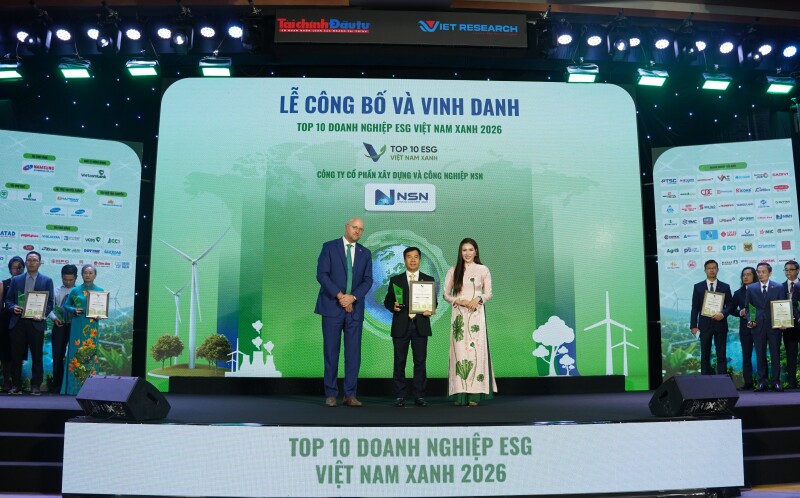 Top 10 ESG Việt Nam Xanh 2026: Ghi nhận cho hành trình phát triển bền vững của NSN